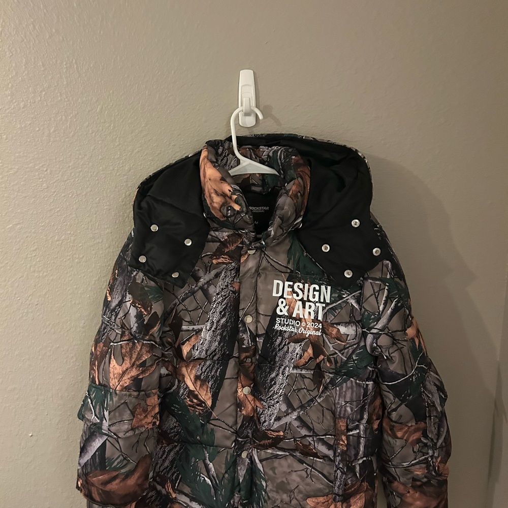 Camouflage puffer Jacket
